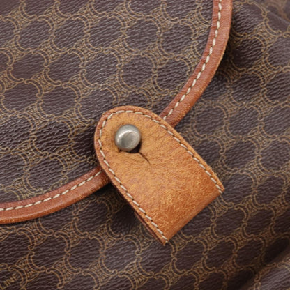 Celine Vintage Macadam Canvas, Brown, Canvas, Backpack