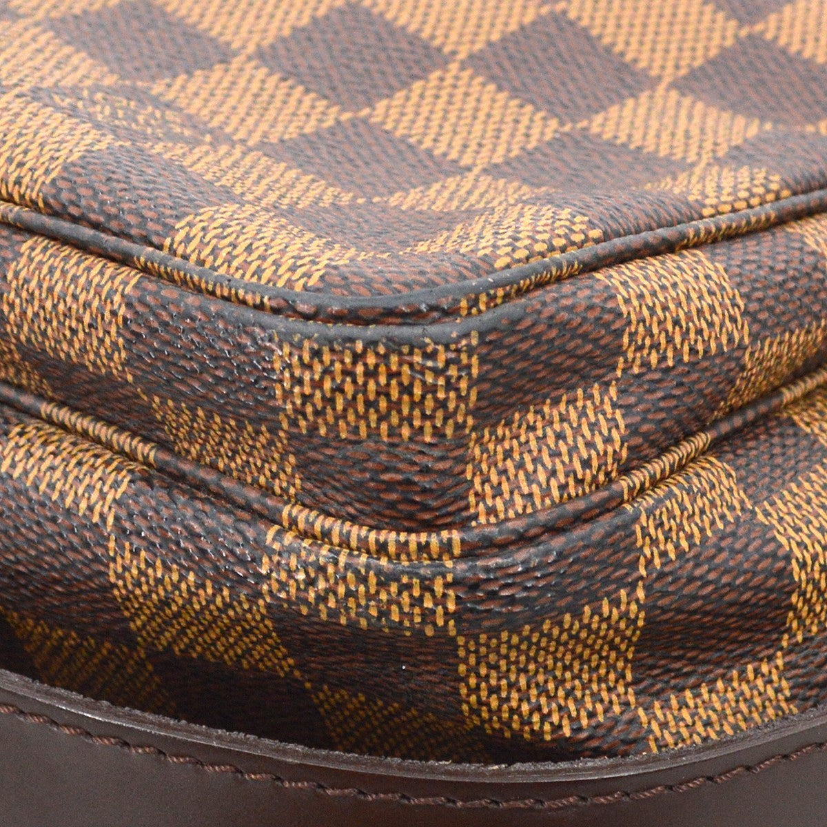 Louis Vuitton Naviglio Damier, Brown, Canvas, Shoulder Bag