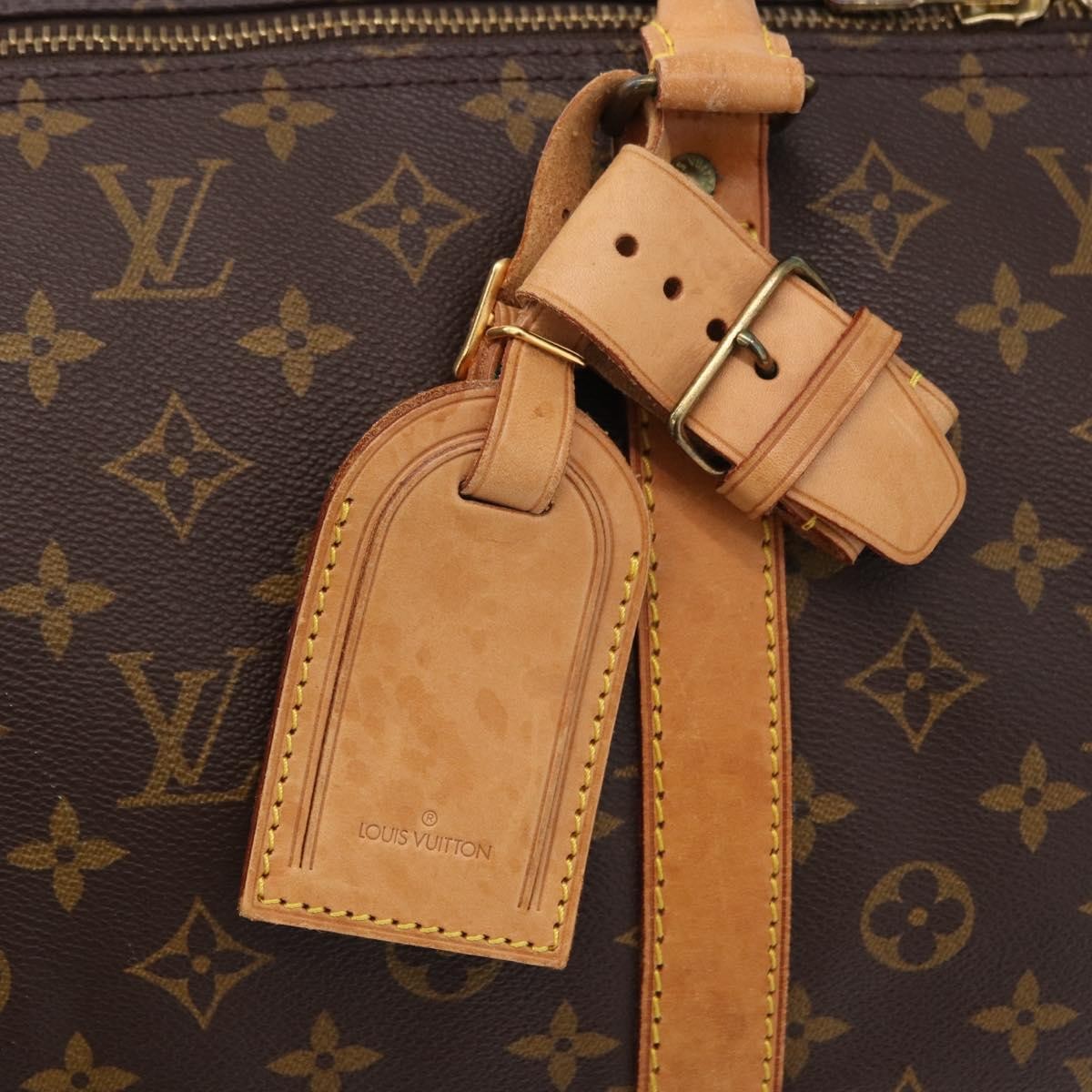 Louis Vuitton Keepall Monogram, Brown, Canvas, Travel Bag