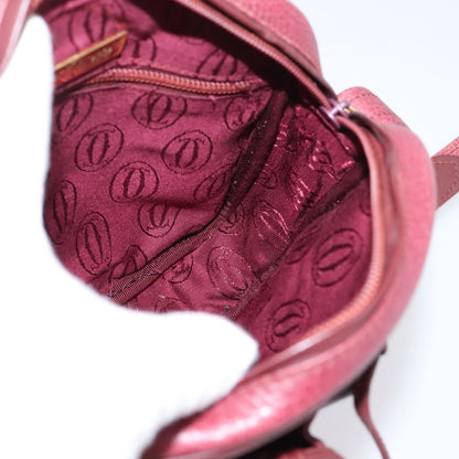 Cartier Tasseled Must de Cartier Leather, Burgundy, Leather, Shoulder Bag