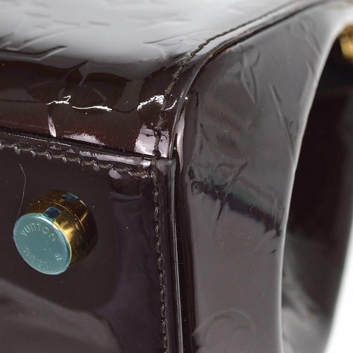 Louis Vuitton Brea Monogram Vernis, Purple, Patent Leather, Handbag