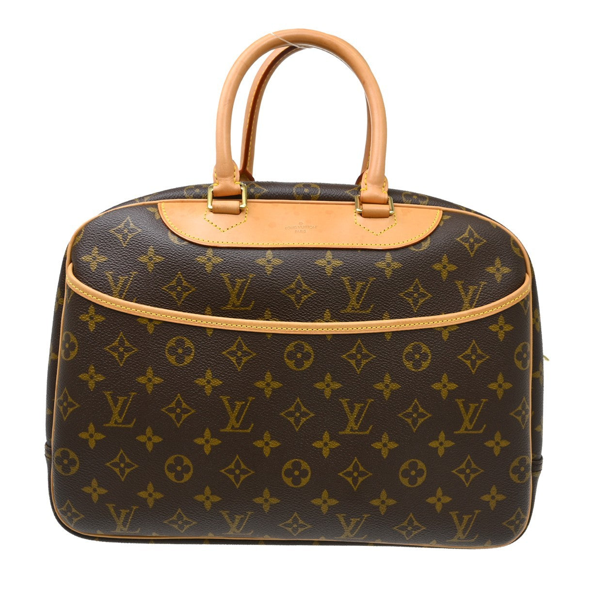 Louis Vuitton Deauville Monogram, Brown, Canvas, Handbag