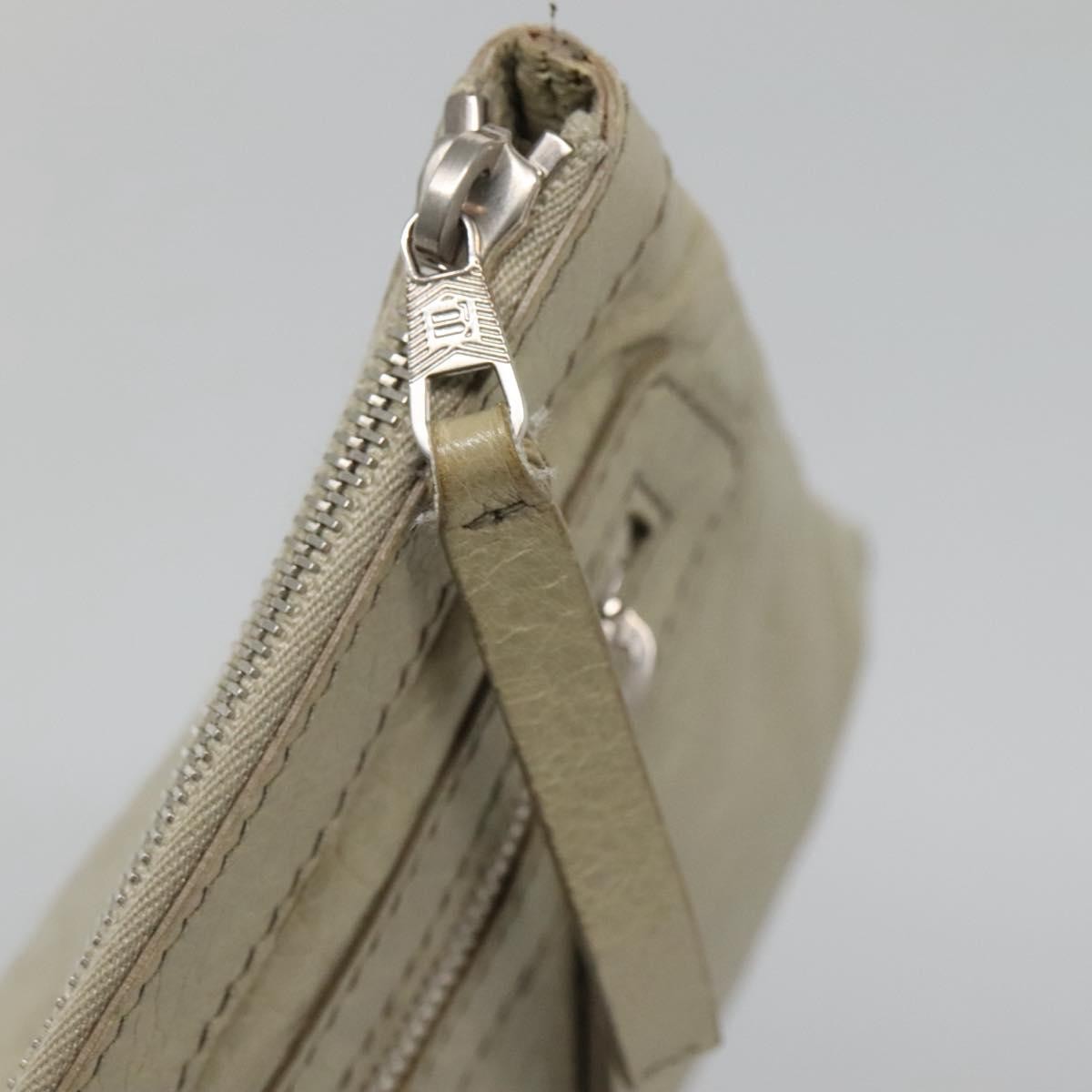 Balenciaga Classic City Clip Leather, Beige, Leather, Clutch