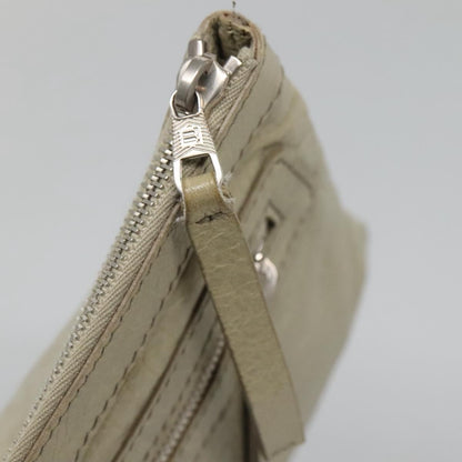 Balenciaga Classic City Clip Leather, Beige, Leather, Clutch