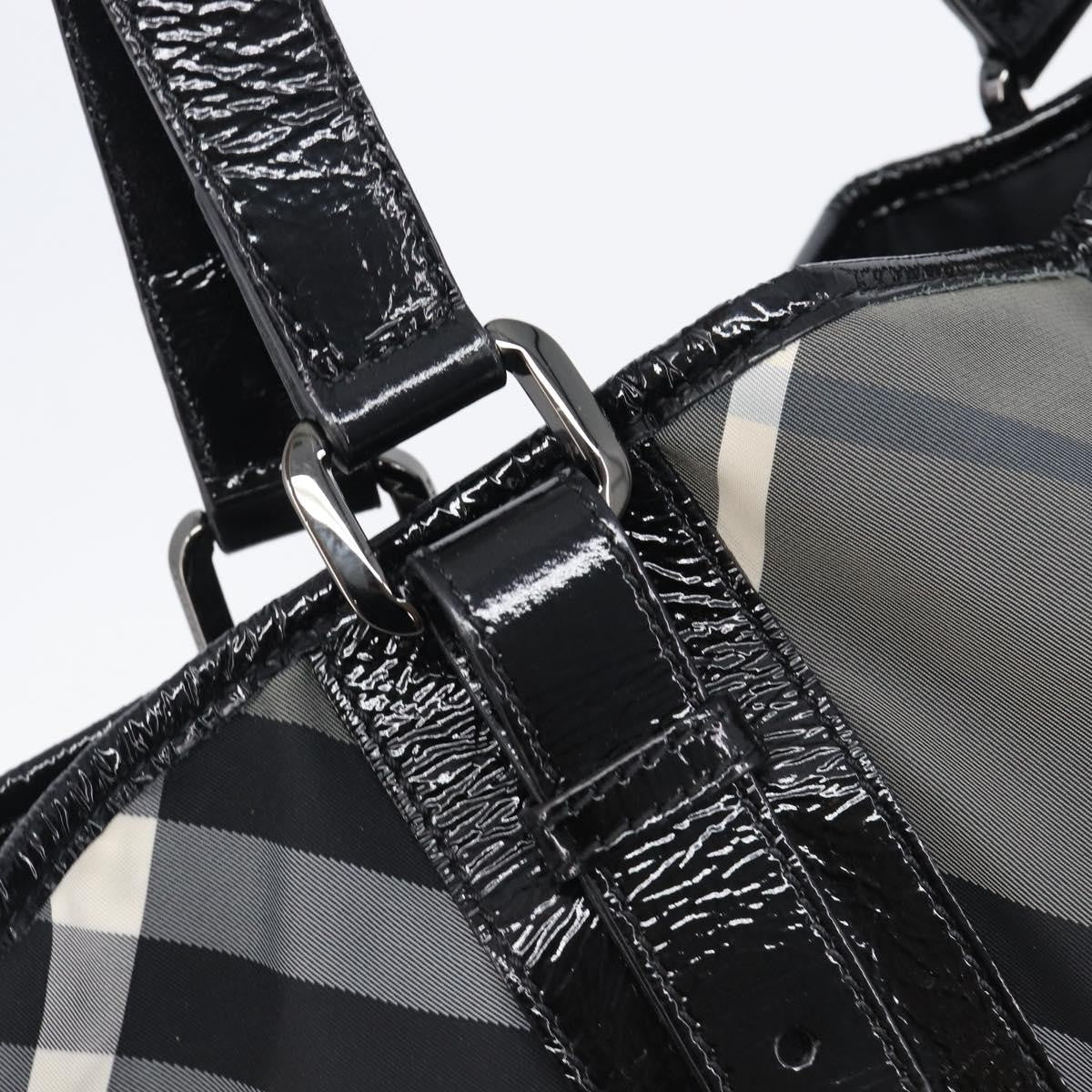 Burberry Nova Check Tote canvas check pattern, Black, Nylon, Handbag