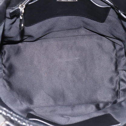 Miu Miu Shopper Tote Matelasse Leather, Black, Leather, Handbag