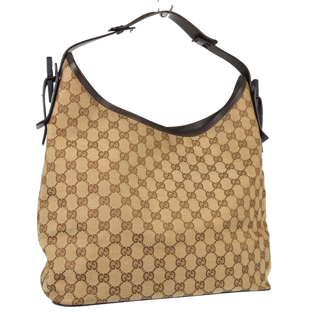 Gucci Creole Hobo GG Canvas, Beige, Canvas, Shoulder Bag