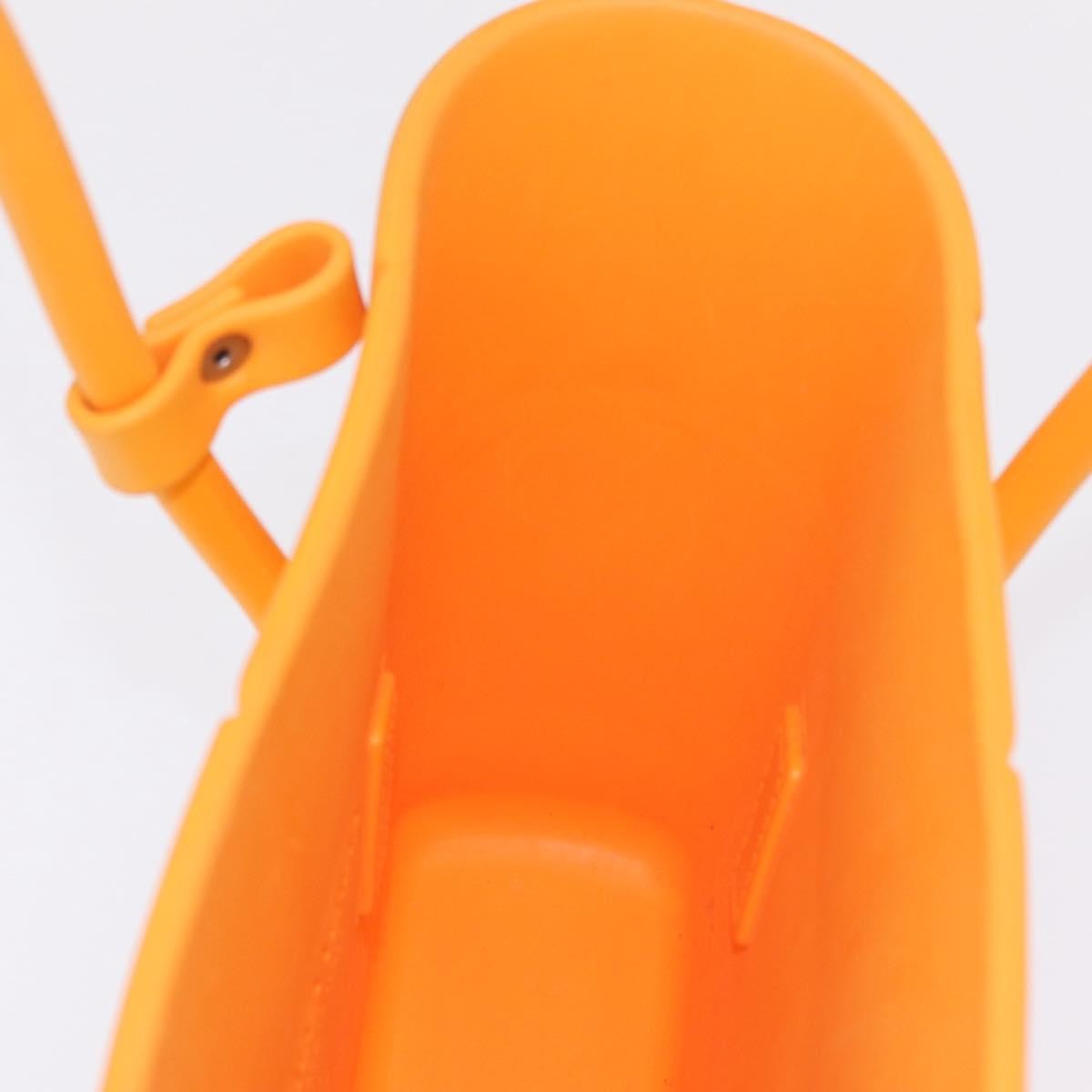 Bottega Veneta Arco Rubber, Orange, Rubber, Tote Bag