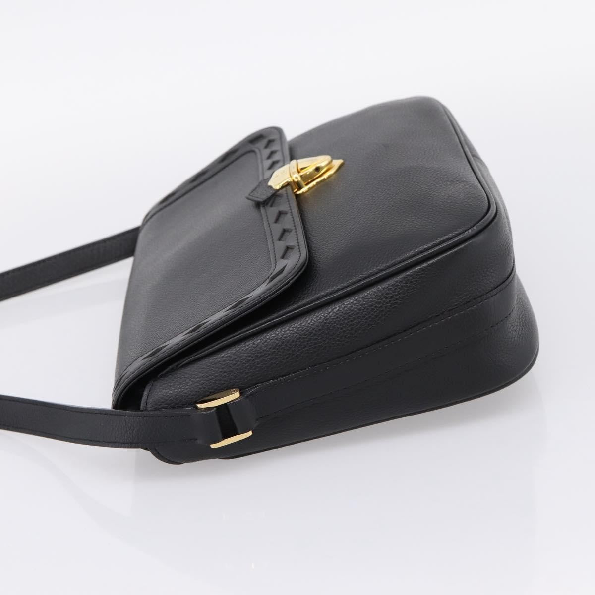 Saint Laurent Vintage Shoulder bag leather, Black, Leather, Shoulder Bag