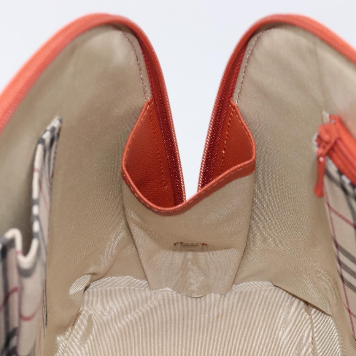 Burberry Handbag Leather, Orange, Leather, Handbag