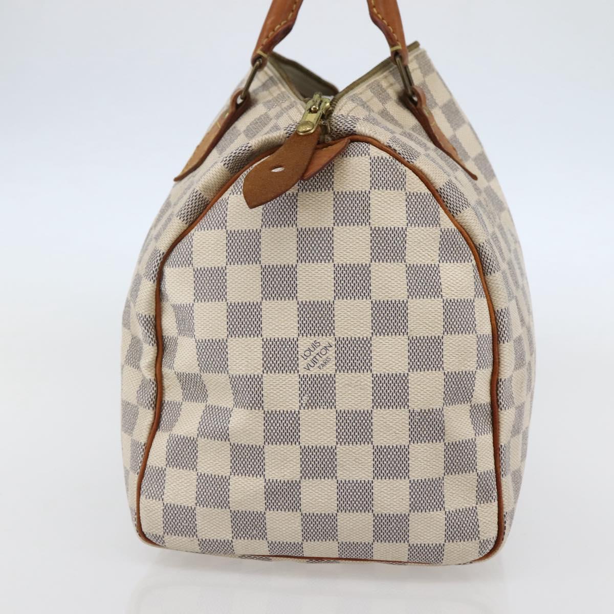 Louis Vuitton Speedy Handbag Damier, BEIGE, CANVAS, Handbag