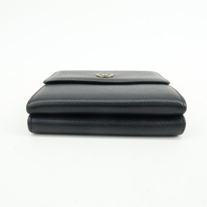 Chanel CC Button Coin Purse Leather, Black, Calfskin, Card Holder