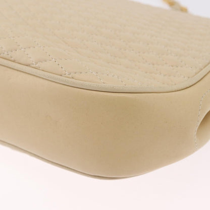 Bally Vintage Chain Quilted Leather, Neutral, Leather, Shoulder Bag