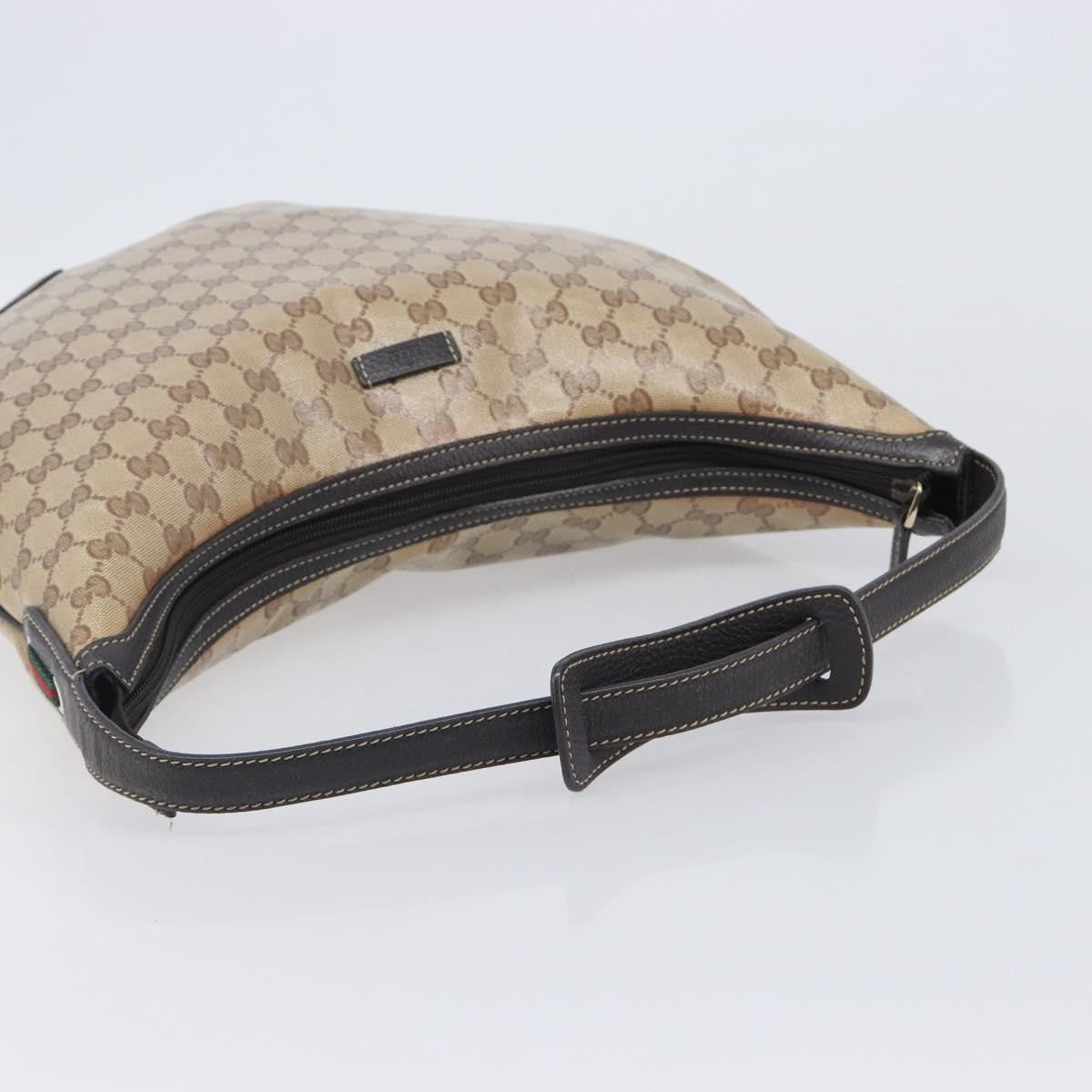 Gucci Nice Hobo Patent Canvas, Beige, Canvas, Shoulder Bag