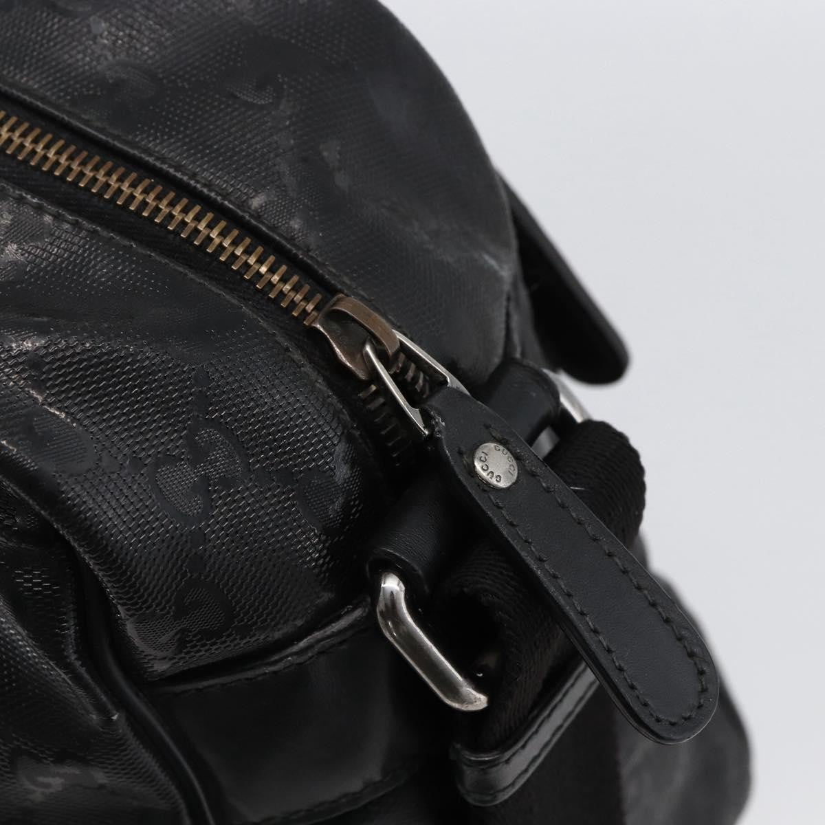 Gucci Zip Messenger GG Imprime, Black, Canvas, Handbag