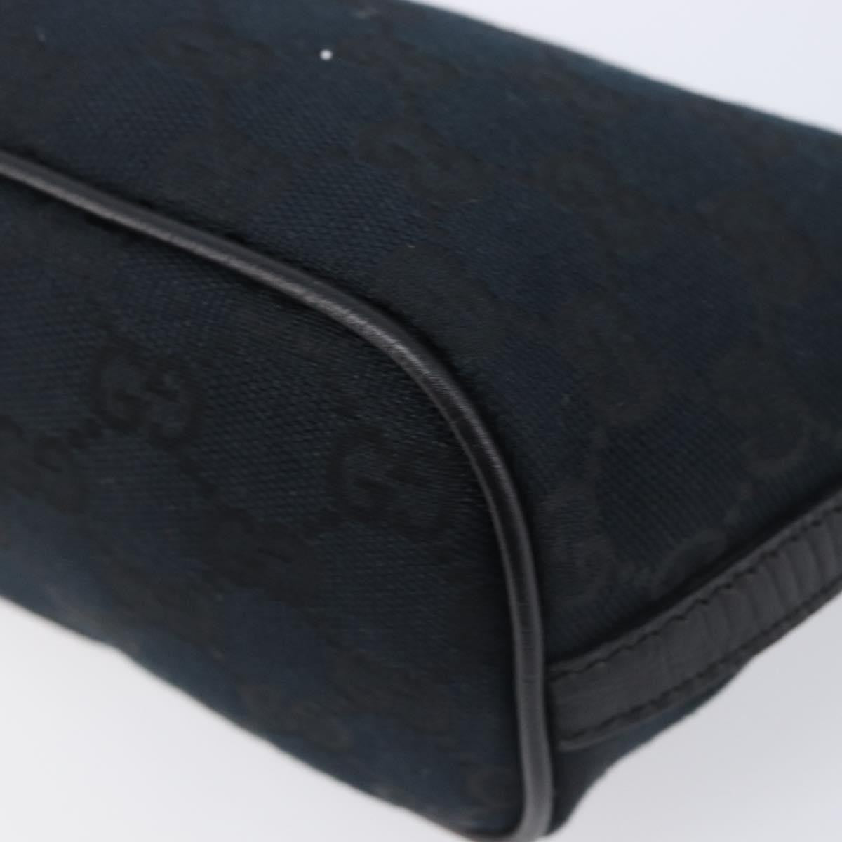 Gucci Zipped Pochette GG Canvas, Black, Canvas, Shoulder Bag