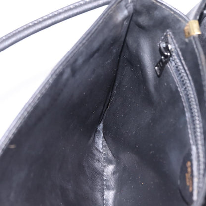 Celine Flap Shoulder Leather, Black, Leather, Shoulder Bag