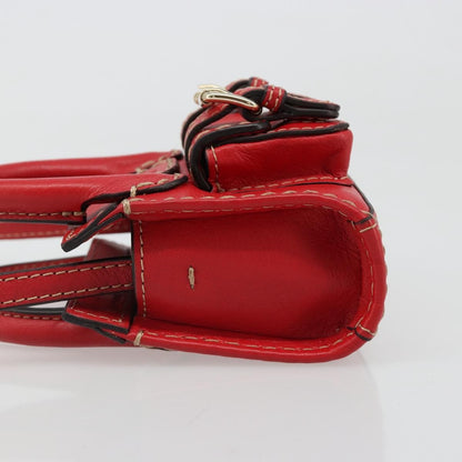 Chloe Edith Leather, Red, Leather, Clutch