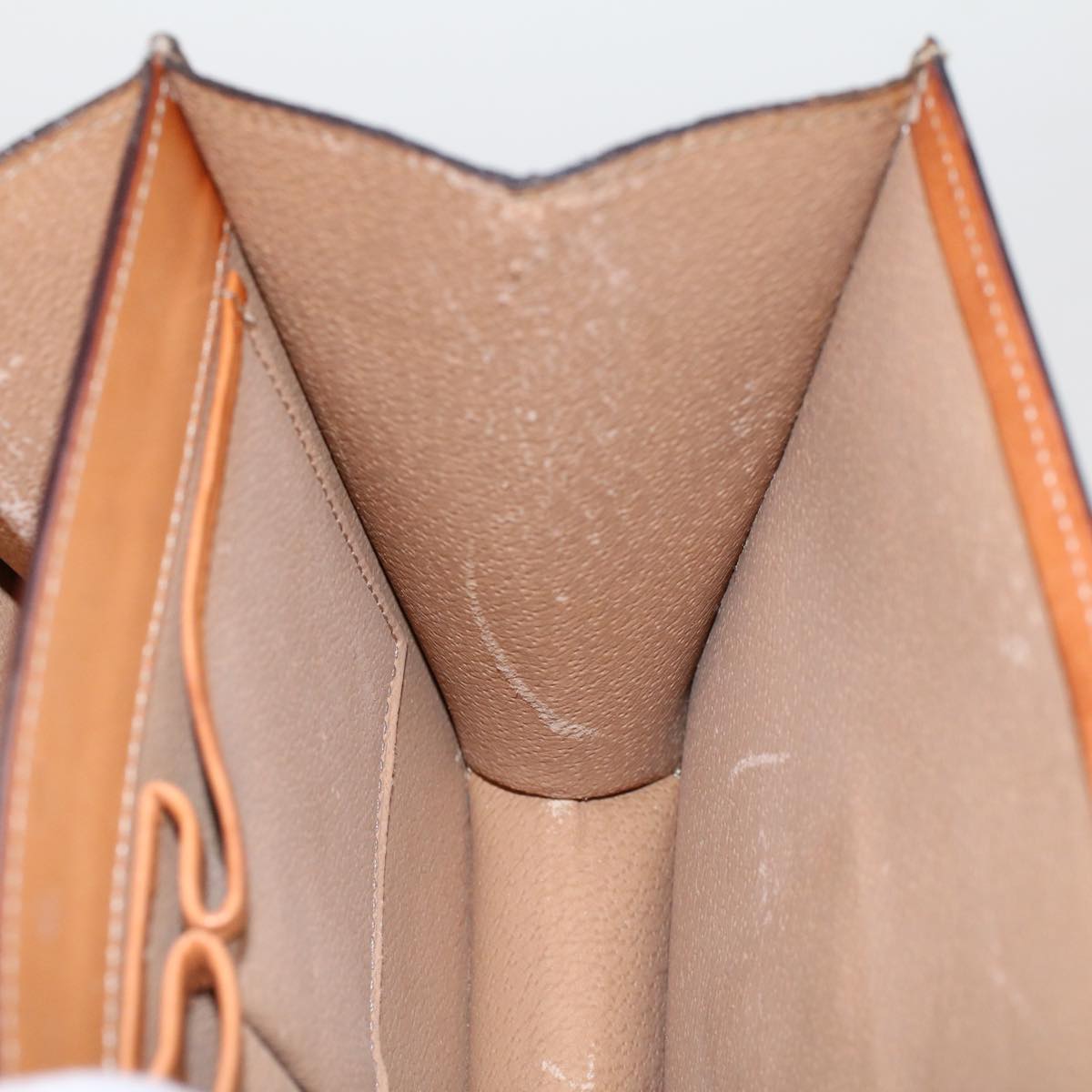 Celine C Macadam Handbag PVC Leather, BROWN, PVC, Handbag