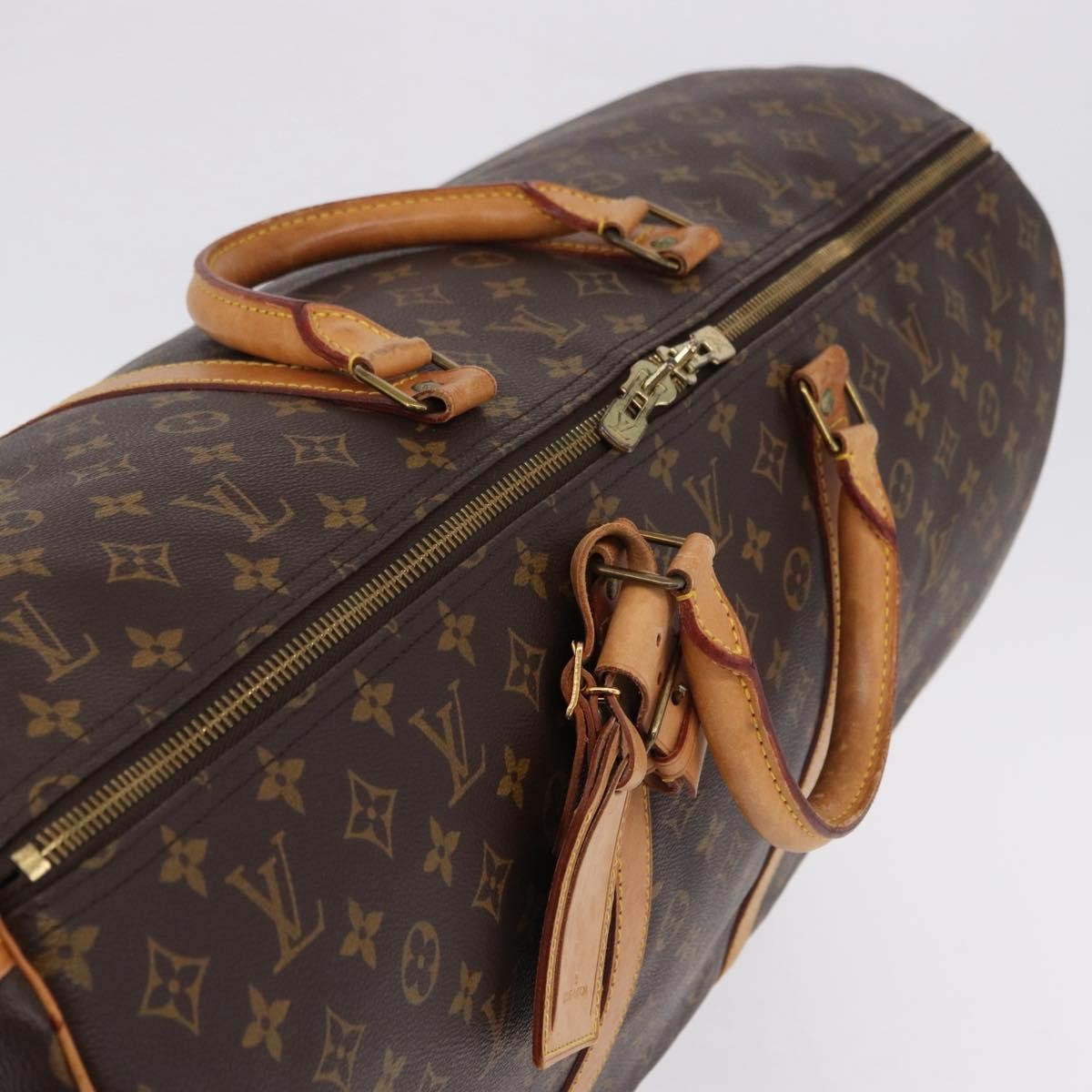 Louis Vuitton Keepall Monogram, Brown, Canvas, Travel Bag