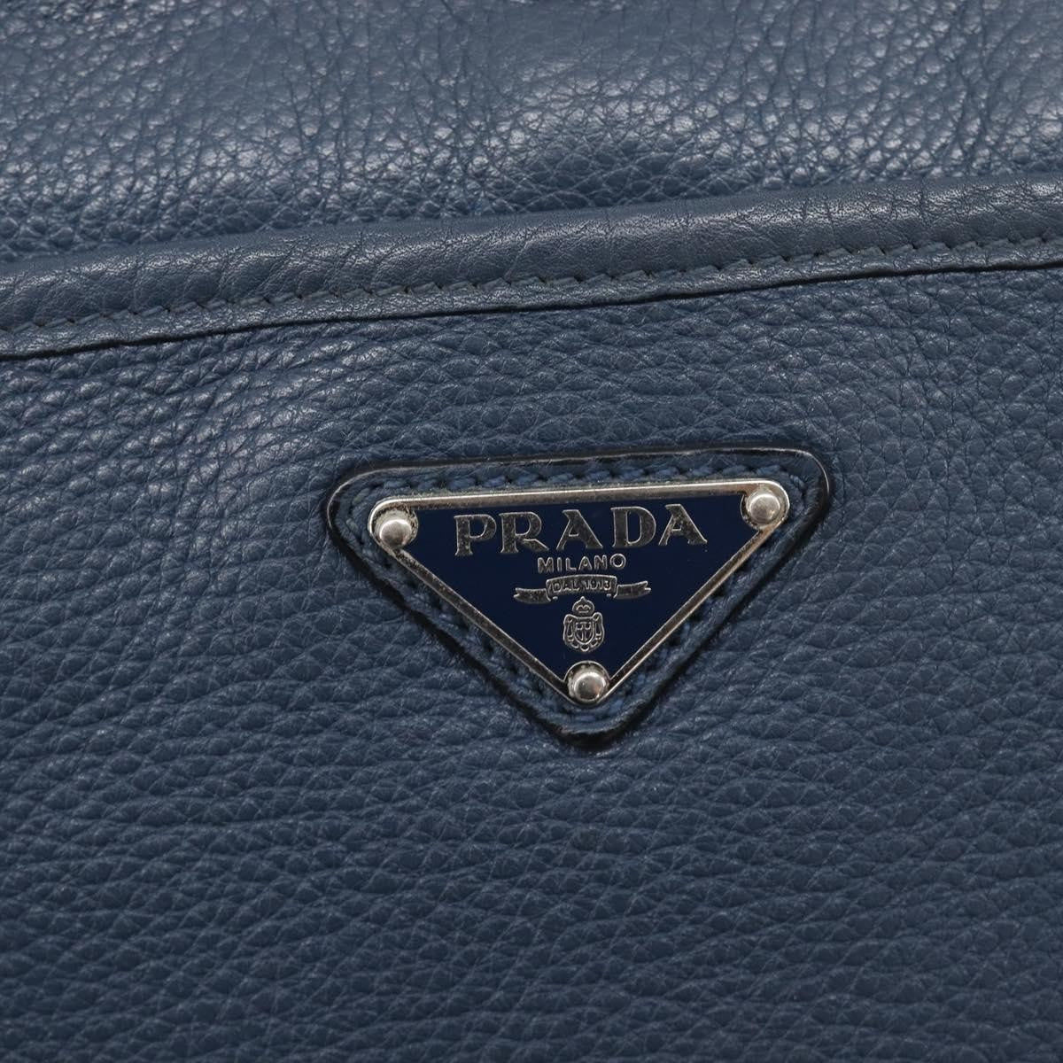 Prada Messenger Saffiano Leather, Navy, Leather, Handbag