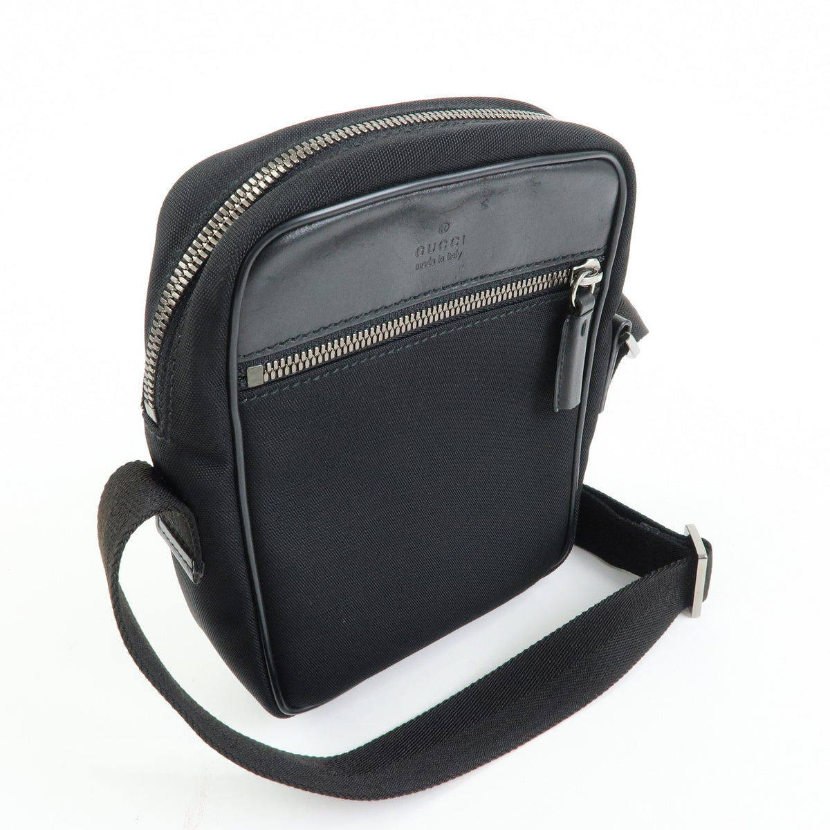 Gucci Shoulder Canvas, Black, Canvas, Shoulder Bag