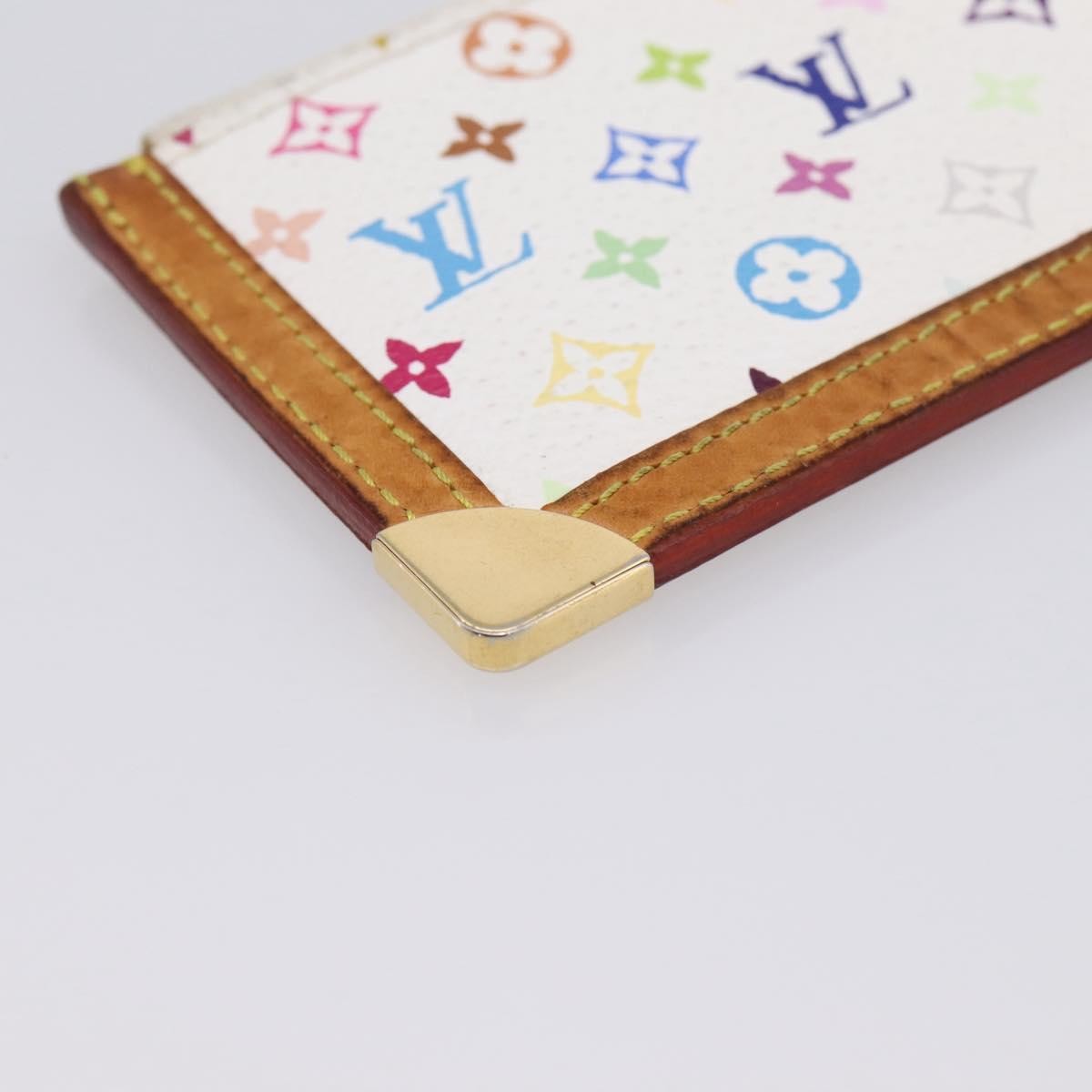 Louis Vuitton Pochette Clés Monogram Canvas, White, Canvas, Wallet