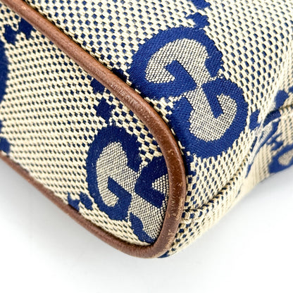 Gucci Zip Messenger Jumbo GG Canvas, Brown, Canvas, Handbag