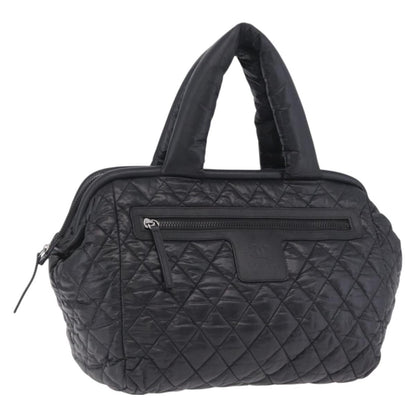 Chanel Coco Cocoon Bowling Quilted Nylon, Black, Nylon, Handbag