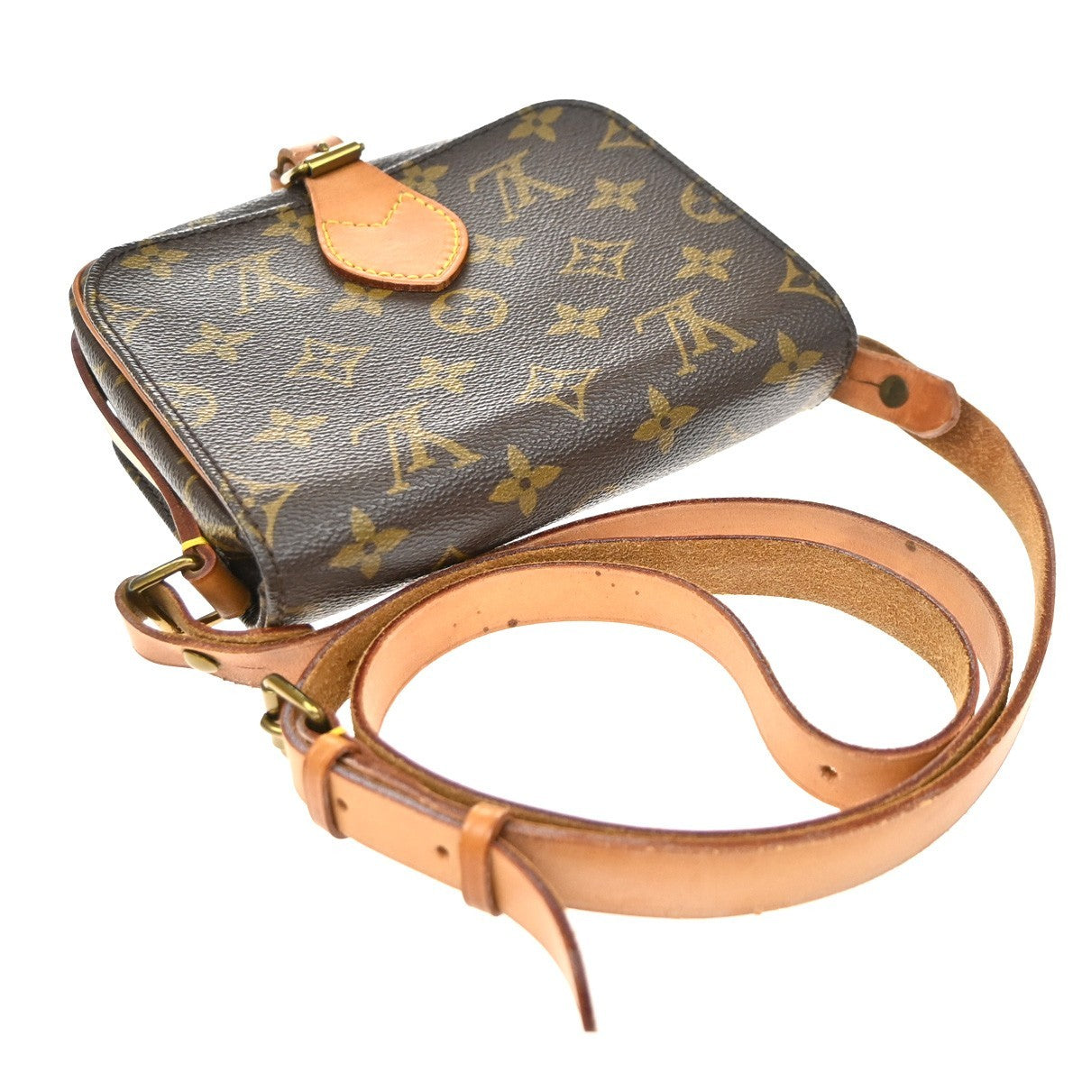 Louis Vuitton Cartouchiere Monogram Canvas, Brown, Canvas, Handbag