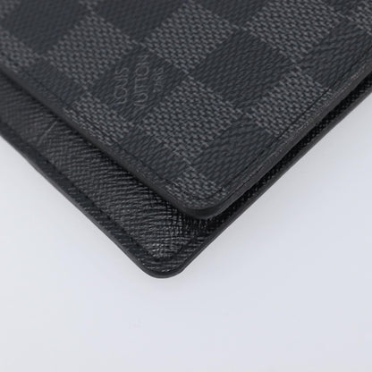 Louis Vuitton Passport Cover Damier Graphite, Gray, Canvas, Briefcase