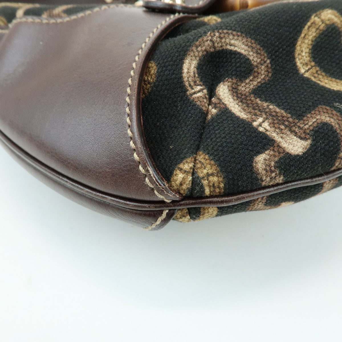 Gucci Horsebit GG Canvas and Leather, Brown, Canvas, Tote Bag