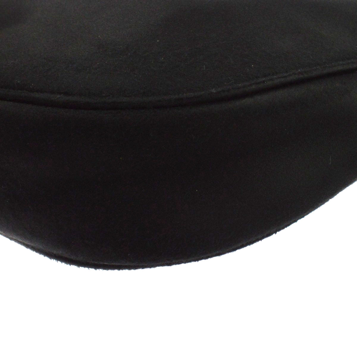 Balenciaga Leopolda Satin, Black, Satin, Shoulder Bag