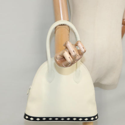 Saint Laurent Vintage Leather, White, Leather, Handbag