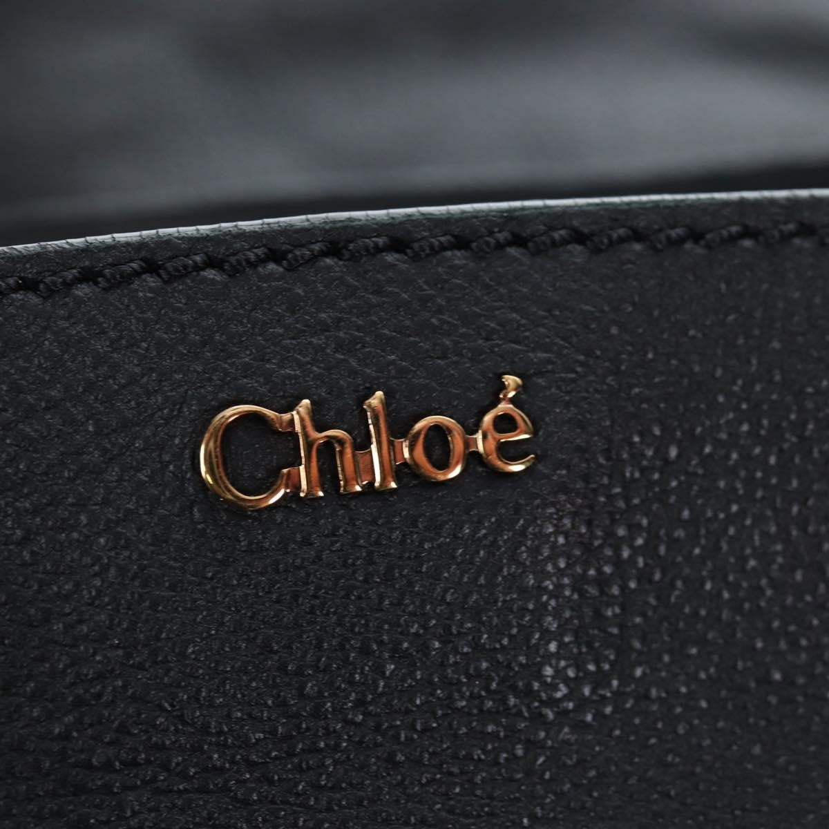 Chloe Elsie Convertible Satchel Leather, Black, Leather, Handbag