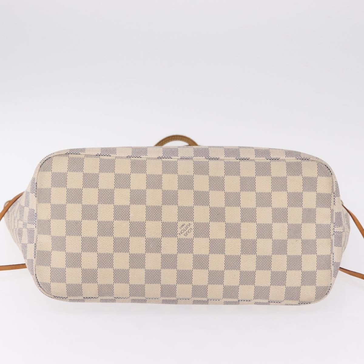 Louis Vuitton Neverfull Damier, White, Canvas, Tote Bag