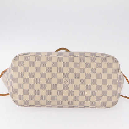 Louis Vuitton Neverfull Damier, White, Canvas, Tote Bag