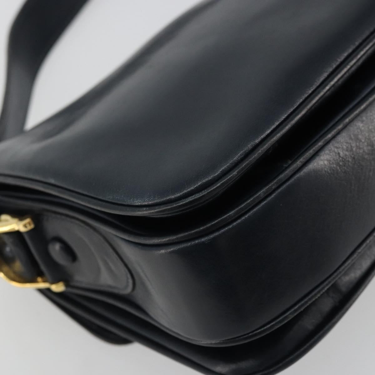 Celine Horse Carriage Leather, Black, Leather, Shoulder Bag