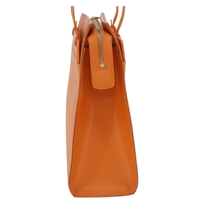 Louis Vuitton Croisette Damier with Braided Detail, Orange, Leather, Tote Bag