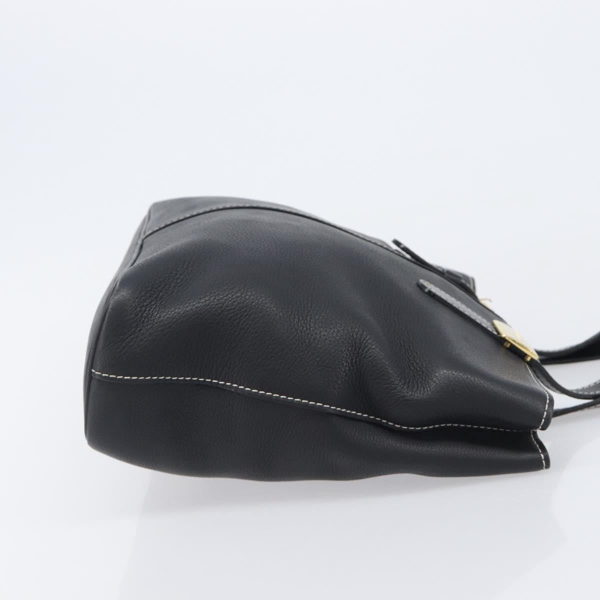 Burberry Vintage Leather, Black, Leather, Tote Bag