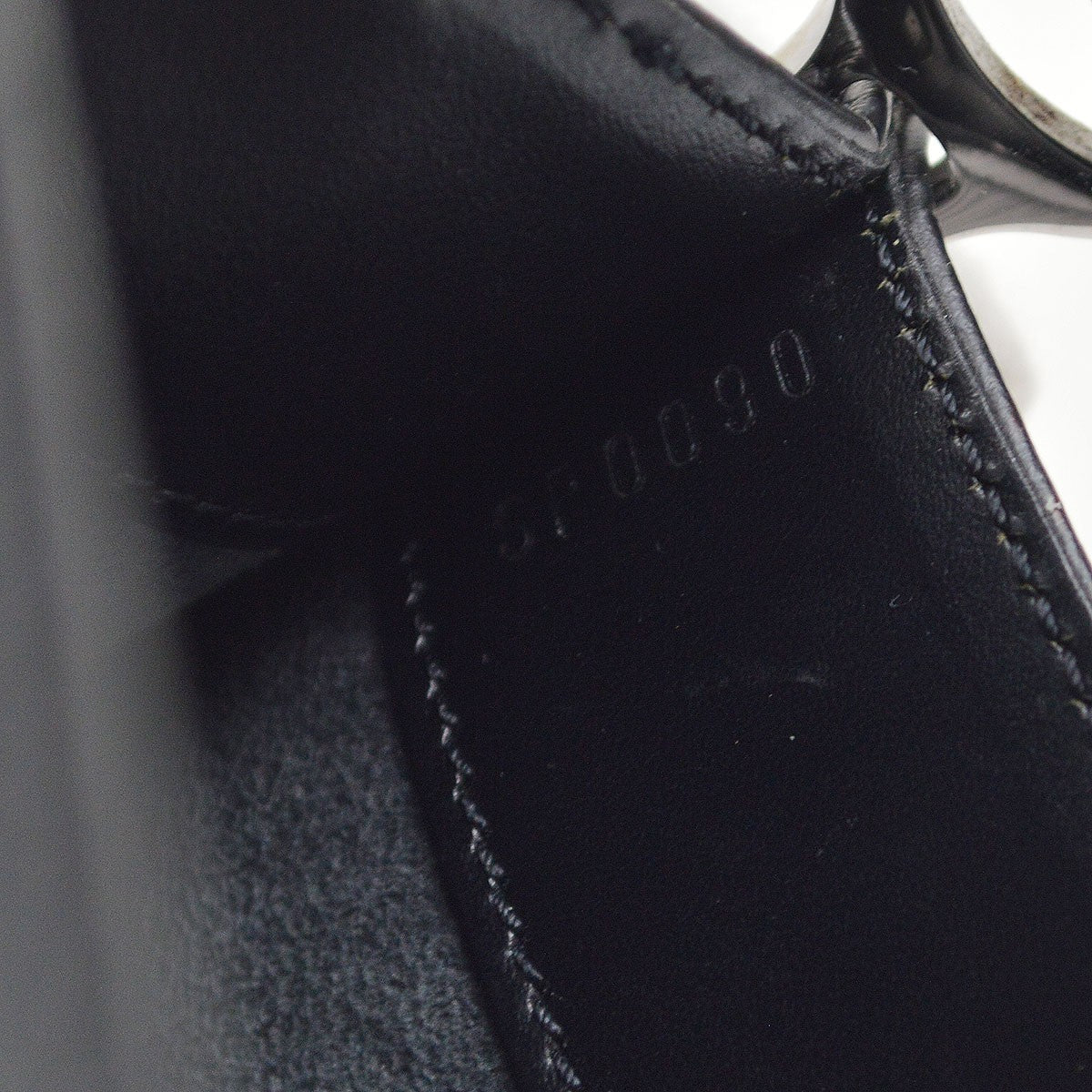 Louis Vuitton Demi Lune Pochette Epi Leather, Black, Leather, Clutch