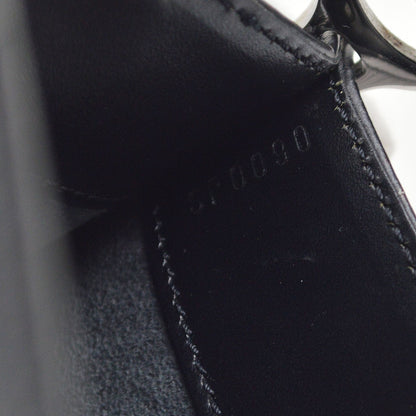 Louis Vuitton Demi Lune Pochette Epi Leather, Black, Leather, Clutch