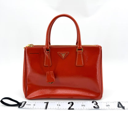 Prada Galleria  Strap leather, Red, Leather, Handbag