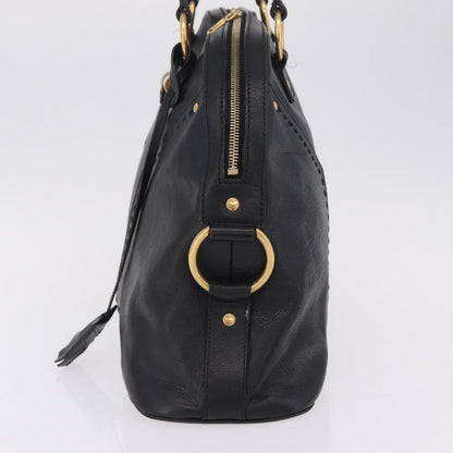 Saint Laurent Muse Leather, Black, Leather, Shoulder Bag