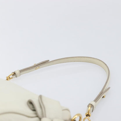 Miu Miu Beau Top Handle Leather, White, Leather, Handbag