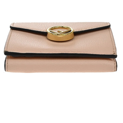 Fendi F is Fendi Trifold Leather, Pink, Leather, Card Holder