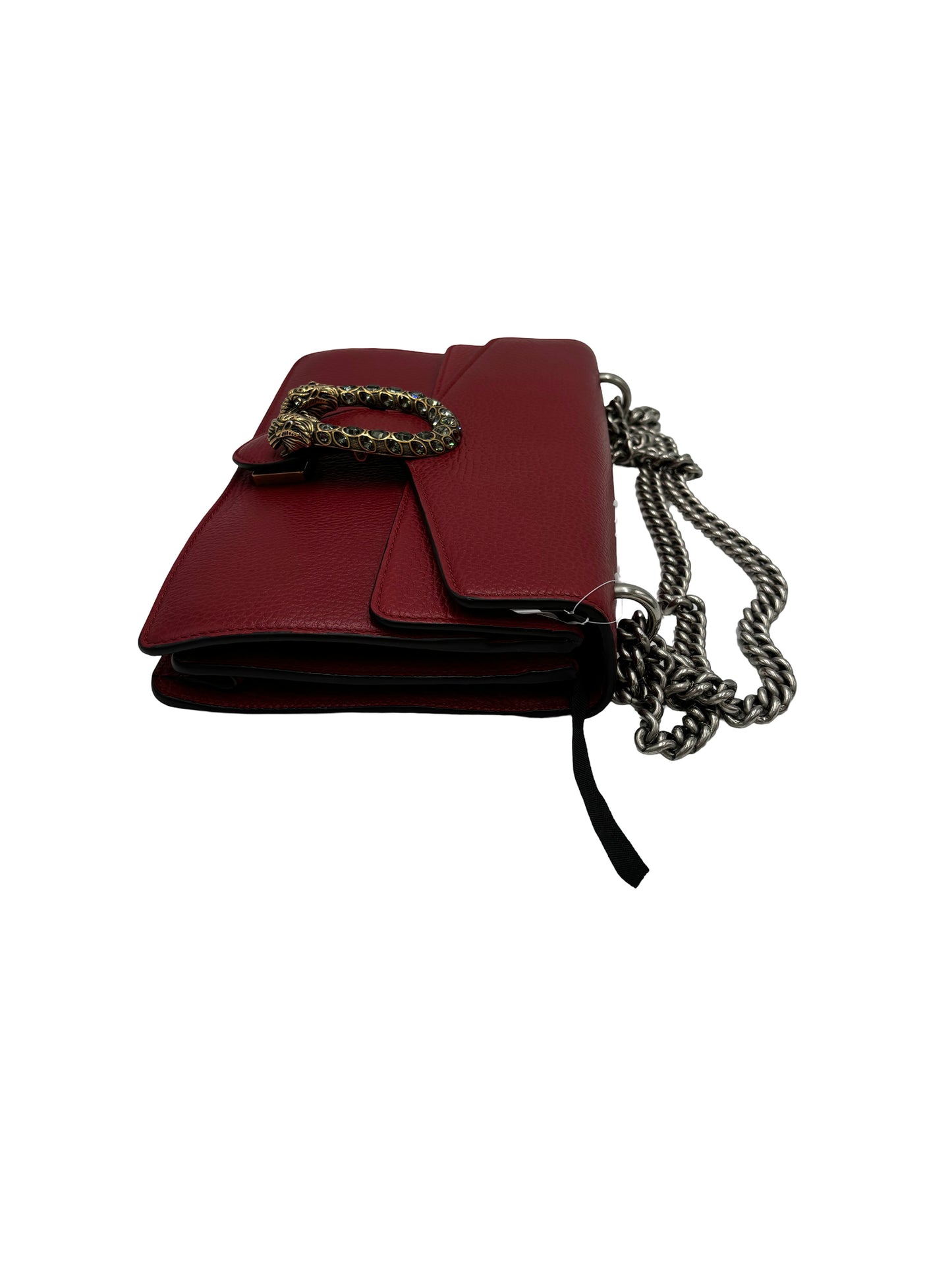 Gucci Dionysus Chain Leather, Red, Leather, Shoulder Bag