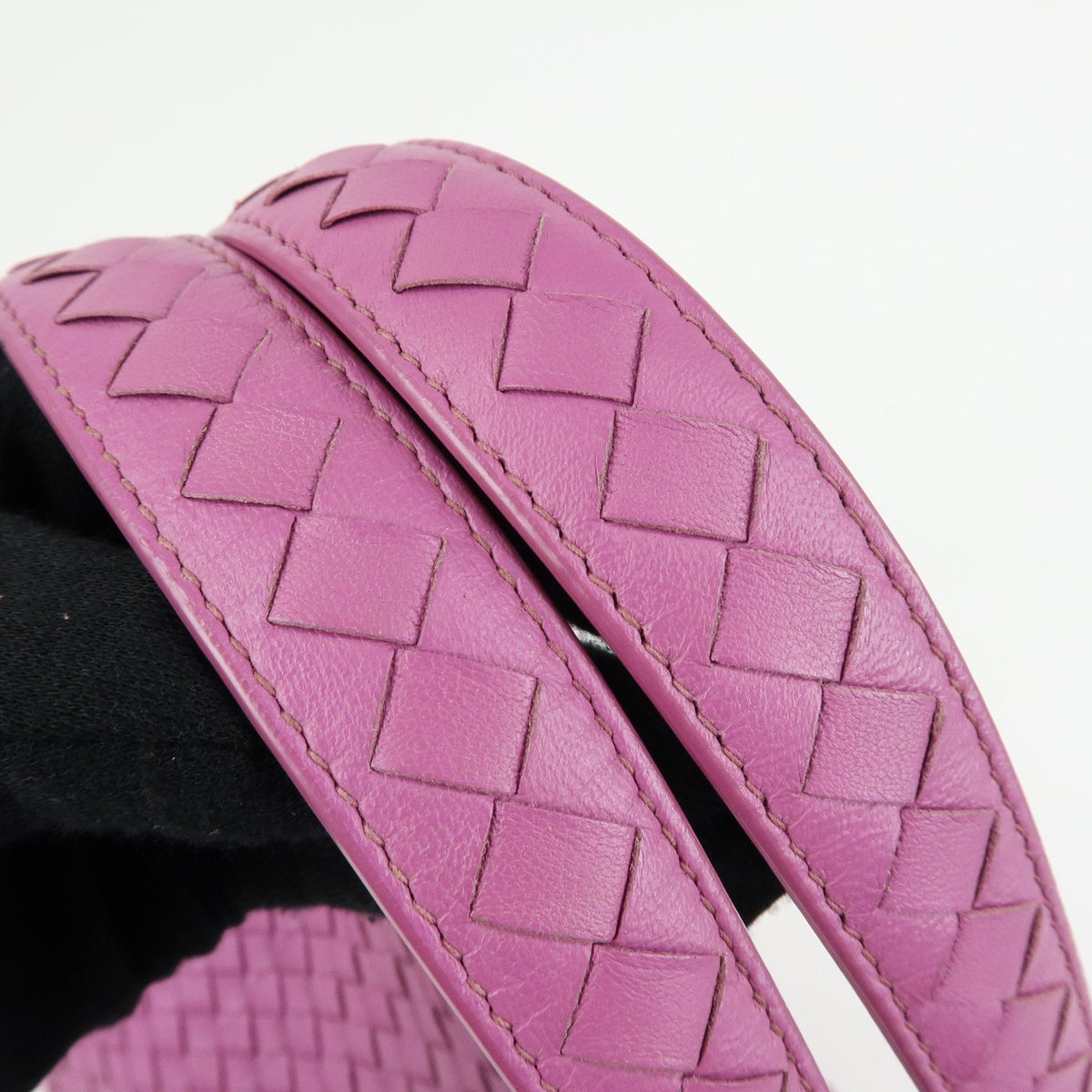 Bottega Veneta Garda Intrecciato Nappa, Purple, Leather, Handbag