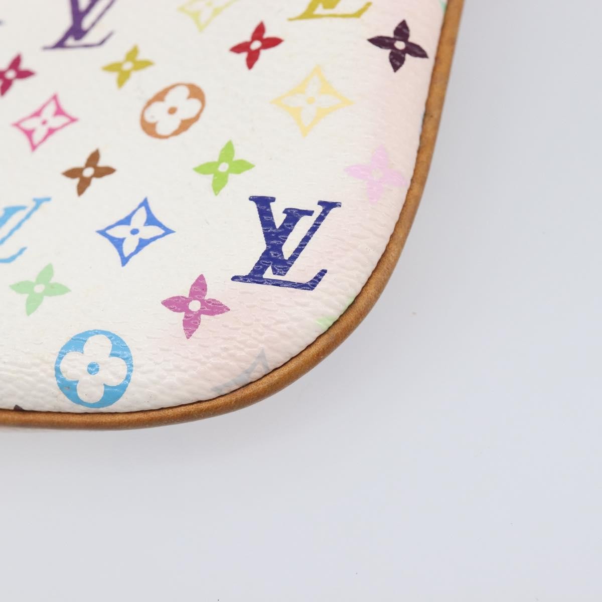 Louis Vuitton Pochette Plate Monogram Multicolor, Multicolour, Canvas, Clutch