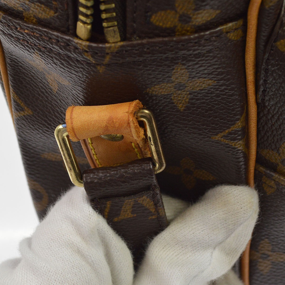 Louis Vuitton Nil Shoulder Bag Monogram Canvas, Brown, Canvas, Shoulder Bag